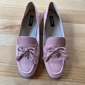 DKNY Blush Pink Tassel Loafers size 8
